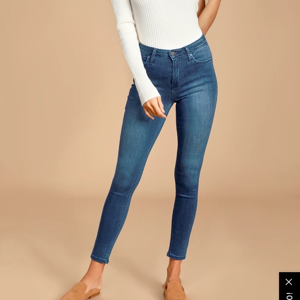 Just Black Aralia Dark Wash High Rise Skinny Jeans